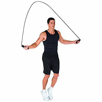 Cardio Jumping Rope for Men Emoly Adjustable Jump Rope with Carrying Pouch Women and Children of All Heights and Skill Levels （Green）