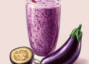 Vitamin smoothie with eggplant