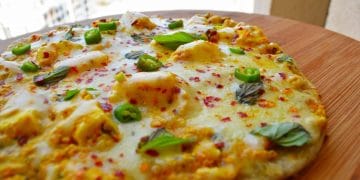 Recipes of Low-Calorie Pizza and Snack with cottage cheese