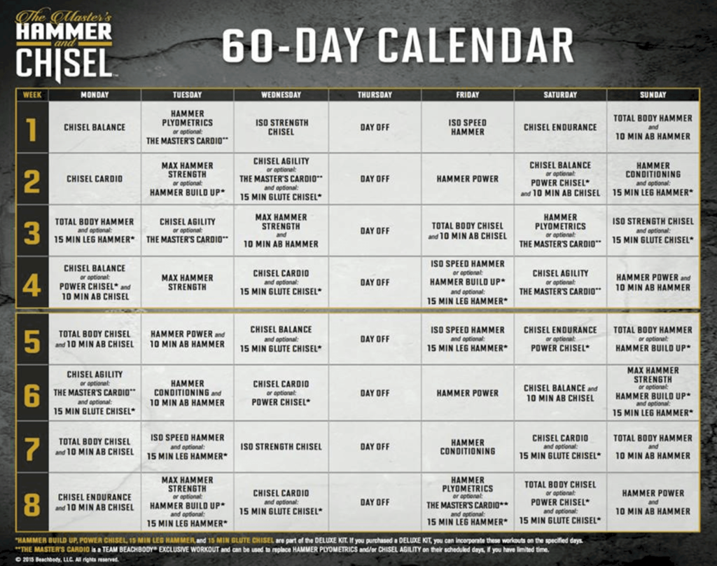60-Day Calendar